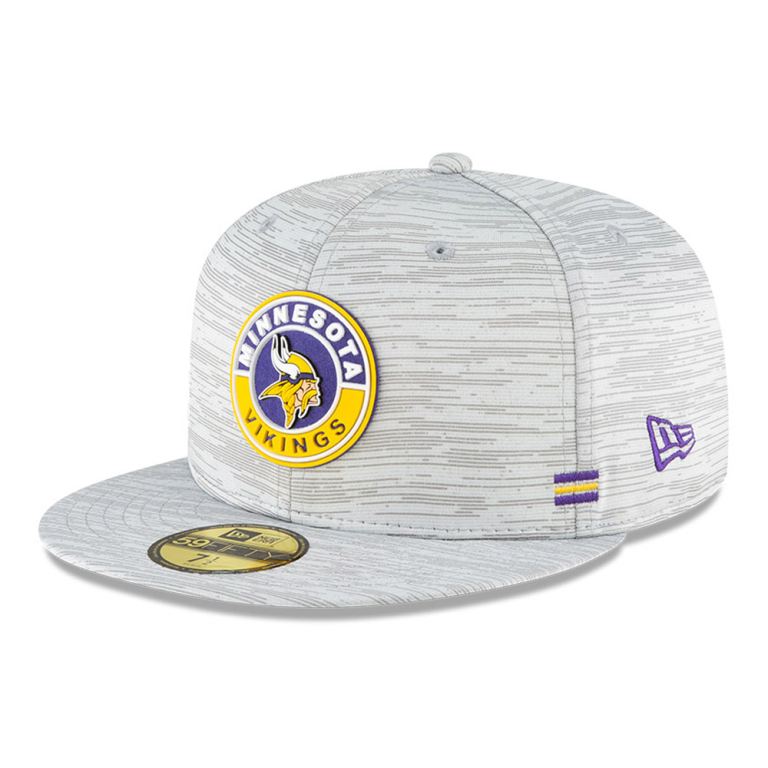 Gorras New Era 59fifty Grises - Minnesota Vikings Sideline 79038XECG